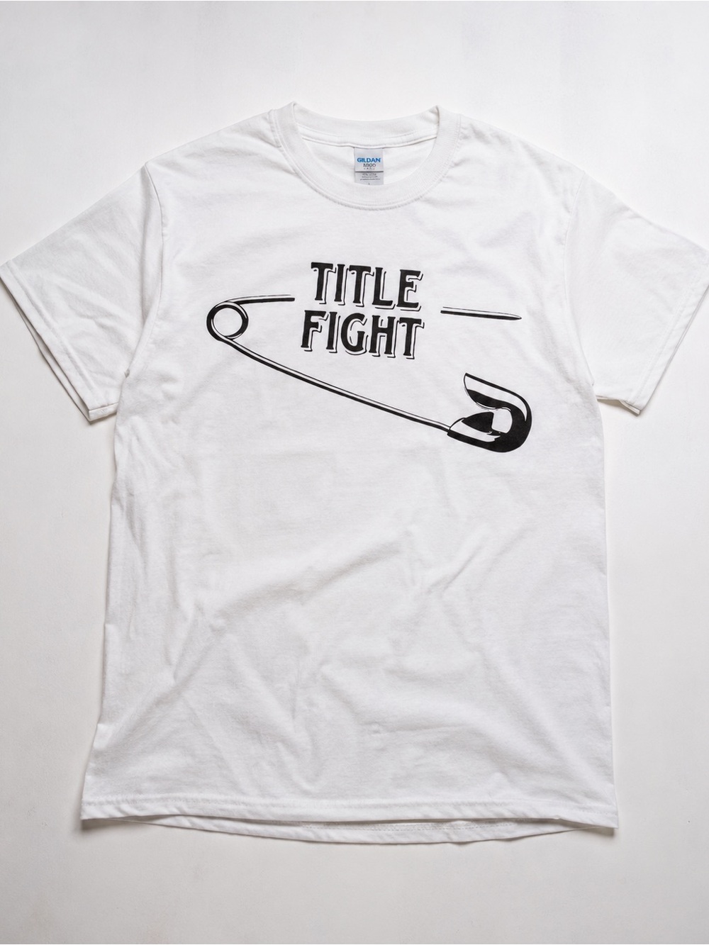 Title Fight Safety Pin Graphic Tee - White